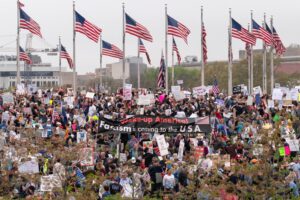 The Guardian ‣ I Have An Idea Hands Off! rally, Washington DC, The Guardian 5 April 2025